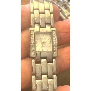 Women's 20mm Silver Tone Rumours Watch, Crystal Accents
